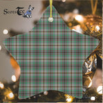 Craig Tartan Ornament Star Ornament, Christmas Star Decorations, ceramic ornament, Plaid Star Ceramic Ornament, Christmas Ornament Decorations Gift