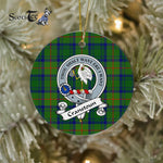 Cranstoun Scottish Clan Badge Plaid Ornament Gift. Christmas Tree Ornament Cranstoun Clan Tartan Ornament Great Christmas Ornaments Gift - Scotstee Shop