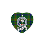 Cranstoun Scottish Clan Badge Plaid Christmas Ornaments Gift Heart Ornament Cranstoun Clan Tartan Ornaments, Plaid Ornament, christmas Ornament, plaid christmas ornament