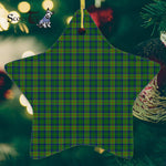 Cranstoun Tartan Ornament Star Ornament, Christmas Star Decorations, ceramic ornament, Plaid Star Ceramic Ornament, Christmas Ornament Decorations Gift