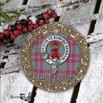 Crawford Celtic Circle Plaid Ornament Gift. Christmas Tree Ornament Crawford Clan Tartan Ornament Great Christmas Ornaments Gift - Scotstee Shop