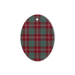 Crawford Modern Tartan Oval Ornaments, Christmas Tree Ornament, Plaid Christmas Ornaments, Ceramic Oval Christmas Tree Decoration, Tartan Oval Ornaments, Christmas Tree Ornament, Plaid Christmas Ornaments, Ceramic Oval Christmas Tree Decoration