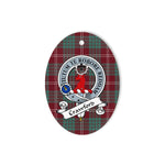 Crawford Scottish Clan Badge Plaid Ornament Gift. Christmas Tree Ornament Crawford Tartan Ornament,  ceramic ornament, personalized christmas ornaments, christmas tree ornaments, christmas door decorations, Plaid Ornament, Tartan Ceramic Ornament