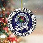 Crichton Scottish Clan Tartan Crest Badge Plaid Ornament Gift. Christmas Tree Ornament Crichton Clan Tartan Ornament,  ceramic ornament, personalized christmas ornaments, christmas tree ornaments, christmas door decorations, Plaid Ornament, Tartan Ceramic Ornament