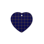 Crichton Tartan Heart Ornaments, Christmas Tree Ornament, Plaid Christmas Ornaments, Ceramic Heart Christmas Tree Decoration, Christmas Ornament, Plaid Ornament, Tartan Ornament, Buffalo Plaid Ornament