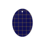 Crichton Tartan Oval Ornaments, Christmas Tree Ornament, Plaid Christmas Ornaments, Ceramic Oval Christmas Tree Decoration, Tartan Oval Ornaments, Christmas Tree Ornament, Plaid Christmas Ornaments, Ceramic Oval Christmas Tree Decoration