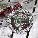 Crosbie Clan Tartan Crest Badge Plaid Ornament Gift. Christmas Tree Ornament Crosbie Clan Tartan Ornament Great Christmas Ornaments Gift - Scotstee Shop