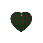 Crosbie Tartan Heart Ornaments, Christmas Tree Ornament, Plaid Christmas Ornaments, Ceramic Heart Christmas Tree Decoration, Christmas Ornament, Plaid Ornament, Tartan Ornament, Buffalo Plaid Ornament