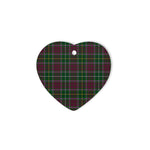 Crosbie Tartan Heart Ornaments, Christmas Tree Ornament, Plaid Christmas Ornaments, Ceramic Heart Christmas Tree Decoration, Christmas Ornament, Plaid Ornament, Tartan Ornament, Buffalo Plaid Ornament