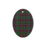 Crosbie Tartan Oval Ornaments, Christmas Tree Ornament, Plaid Christmas Ornaments, Ceramic Oval Christmas Tree Decoration, Tartan Oval Ornaments, Christmas Tree Ornament, Plaid Christmas Ornaments, Ceramic Oval Christmas Tree Decoration