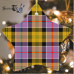 Culloden Ancient Tartan Ornament Star Ornament, Christmas Star Decorations, ceramic ornament, Plaid Star Ceramic Ornament, Christmas Ornament Decorations Gift