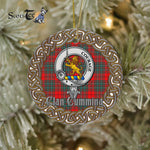 Cumming Celtic Circle Plaid Ornament Gift. Christmas Tree Ornament Cumming Clan Tartan Ornament Great Christmas Ornaments Gift - Scotstee Shop