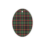 Cumming Hunting Ancient Tartan Oval Ornaments, Christmas Tree Ornament, Plaid Christmas Ornaments, Ceramic Oval Christmas Tree Decoration, Tartan Oval Ornaments, Christmas Tree Ornament, Plaid Christmas Ornaments, Ceramic Oval Christmas Tree Decoration