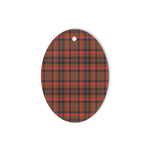 Cumming Hunting Weathered Tartan Oval Ornaments, Christmas Tree Ornament, Plaid Christmas Ornaments, Ceramic Oval Christmas Tree Decoration, Tartan Oval Ornaments, Christmas Tree Ornament, Plaid Christmas Ornaments, Ceramic Oval Christmas Tree Decoration