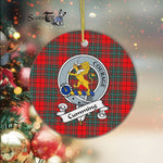 Cumming Scottish Clan Badge Plaid Ornament Gift. Christmas Tree Ornament Cumming Clan Tartan Ornament Great Christmas Ornaments Gift - Scotstee Shop