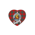 Cumming Scottish Clan Badge Plaid Ornament Gift. Christmas Tree Ornament Cumming Clan Tartan Ornament Great Christmas Ornaments Gift Heart Ornament