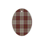 Cunningham Burgundy Dancers Tartan Oval Ornaments, Christmas Tree Ornament, Plaid Christmas Ornaments, Ceramic Oval Christmas Tree Decoration, Tartan Oval Ornaments, Christmas Tree Ornament, Plaid Christmas Ornaments, Ceramic Oval Christmas Tree Decoration