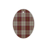 Cunningham Burgundy Dancers Tartan Oval Ornaments, Christmas Tree Ornament, Plaid Christmas Ornaments, Ceramic Oval Christmas Tree Decoration, Tartan Oval Ornaments, Christmas Tree Ornament, Plaid Christmas Ornaments, Ceramic Oval Christmas Tree Decoration