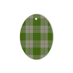 Cunningham Dress Green Dancers Tartan Oval Ornaments, Christmas Tree Ornament, Plaid Christmas Ornaments, Ceramic Oval Christmas Tree Decoration, Tartan Oval Ornaments, Christmas Tree Ornament, Plaid Christmas Ornaments, Ceramic Oval Christmas Tree Decoration