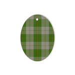 Cunningham Dress Green Dancers Tartan Oval Ornaments, Christmas Tree Ornament, Plaid Christmas Ornaments, Ceramic Oval Christmas Tree Decoration, Tartan Oval Ornaments, Christmas Tree Ornament, Plaid Christmas Ornaments, Ceramic Oval Christmas Tree Decoration