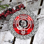 Cunningham Modern Scottish Clan Tartan Crest Badge Plaid Ornament Gift. Christmas Tree Ornament Cunningham Clan Tartan Ornament,  ceramic ornament, personalized christmas ornaments, christmas tree ornaments, christmas door decorations, Plaid Ornament, Tartan Ceramic Ornament