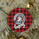 Cunningham Scottish Clan Badge Plaid Ornament Gift. Christmas Tree Ornament Cunningham Clan Tartan Ornament Great Christmas Ornaments Gift - Scotstee Shop