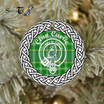 Currie surname last name Scottish Tartan Crest Plaid Ornament Gift. Christmas Tree Ornament Tartan Ornament Great Christmas Ornaments Gift - Scotstee Shop