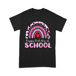 Cute Last Day Of School Pink Rainbow Leopard Teacher Back To School Shirt Back To School Gift - Scotstee Shop