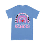 Cute Last Day Of School Pink Rainbow Leopard Teacher Back To School Shirt Back To School Gift - Scotstee Shop
