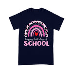 Cute Last Day Of School Pink Rainbow Leopard Teacher Back To School Shirt Back To School Gift - Scotstee Shop