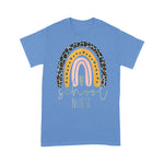 Cute Rainbow Leopard Print School Nurse Back To School Shirt nurse t shirts - Scotstee Shop