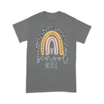 Cute Rainbow Leopard Print School Nurse Back To School Shirt nurse t shirts - Scotstee Shop