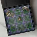 To My Beautiful Soulmate Necklace In Your Eyes I Have Found My Home Clan Wishart Hunting Tartan Crown Pendant Necklace