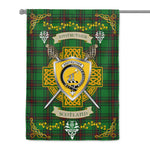 House Flag - Anstruther Hunting Irish Shield Celtic Cross Tartan Garden Flag St Patrick's Day Garden Flag