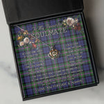 To My Beautiful Soulmate Necklace In Your Eyes I Have Found My Home Clan Baird Modern Tartan Crown Pendant Necklace