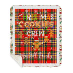 Personalized Gift Tartan Plaid Blanket Clan MacGill With Christmas Cookie Baking Crew Christmas Gift Sherpa Blanket, tartan sherpa blanket,buffalo plaid sherpa blanket,christmas sherpa blanket,Christmas Throw Blanket,green plaid sherpa blanket,green sherpa blanket