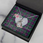 Rising Phoenix Necklace - Valentine Necklace Clan MacArthur Milton Tartan Gift for Girlfriend, Gift for My Wife Rising Phoenix Necklace