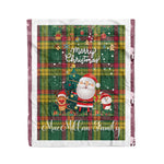 Personalized Gift Tartan Plaid Blanket Clan MacMillan Ancient With Funny Santa Snowman Reindeer Merry Christmas Fleece Blanket, Home Living Room, Plaid Blanket, Tartan Blanket, Scottish Blanket, Buffalo fleece blanket, Christmas Blanket
