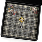 To My Beautiful Soulmate Sunflower Necklace In Your Eyes I Have Found My Home Clan Menzies Ancient Tartan Jewelry For Girlfriend, Tartan Sunflower Pendant Necklace, Scottish Tartan Jewelry, valentine necklace, necklace girlfriend, necklace for wife, cute necklaces for girlfriend, jewelry for girlfriend, to my soulmate necklace, to my future wife necklace