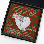 Gift For My Beautiful Girlfriend Necklace Valentine Necklace Clan Cheyne Tartan Cross Dancing Necklace Scottish Tartan Jewelry