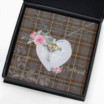 Gift For My Beautiful Girlfriend Necklace Valentine Necklace Clan MacIntyre Weathered Tartan Cross Dancing Necklace Scottish Tartan Jewelry