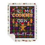 Personalized Gift Tartan Plaid Blanket Clan MacDonell Of Glengarry Modern With Christmas Cookie Baking Crew Christmas Gift Sherpa Blanket, tartan sherpa blanket,buffalo plaid sherpa blanket,christmas sherpa blanket,Christmas Throw Blanket,green plaid sherpa blanket,green sherpa blanket