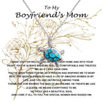 Opal Turtle Necklace - Mom Necklace, Mother-In-Law Necklace, To My Boyfriend's Mom Necklace, Gift For Boyfriend's Mom Mother's Day Necklace