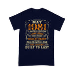 Vintage May 1981 Awesome 40 Yrs Old 40th Birthday Gift Birthday Shirt Funny 40th Birthday T Shirts - Scotstee Shop