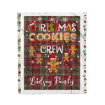 Personalized Gift Tartan Plaid Blanket Clan Lindsay With Christmas Cookie Baking Crew Christmas Gift Blanket, Plaid Blanket, Christmas Fleece Blanket, Christmas Blanket, Tartan Blanket, Scottish Blanket, Scotland Blanket, Family Name Blanket, Custom Blanket, Personalized Blanket