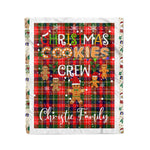 Personalized Gift Tartan Plaid Blanket Clan Christie With Christmas Cookie Baking Crew Christmas Gift Blanket, Plaid Blanket, Christmas Fleece Blanket, Christmas Blanket, Tartan Blanket, Scottish Blanket, Scotland Blanket, Family Name Blanket, Custom Blanket, Personalized Blanket