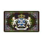 Doormat - Welcome Mat Scottish Cunningham Hunting Modern Clan Badge Tartan Door Mat, Plaid Doormat