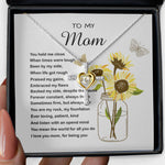 Cross Dancing Necklace - Mom Necklace Gift - To My Mom - You Mean The World For All You Do Mother's Day Necklace