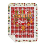 Personalized Gift Tartan Plaid Blanket Clan MacDougall Dress With Christmas Cookie Baking Crew Christmas Gift Sherpa Blanket, tartan sherpa blanket,buffalo plaid sherpa blanket,christmas sherpa blanket,Christmas Throw Blanket,green plaid sherpa blanket,green sherpa blanket