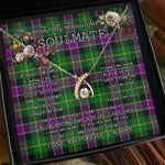 To My Beautiful Soulmate Necklace In Your Eyes I Have Found My Home Clan Selkirkt Tartan Wishbone Dancing Necklace